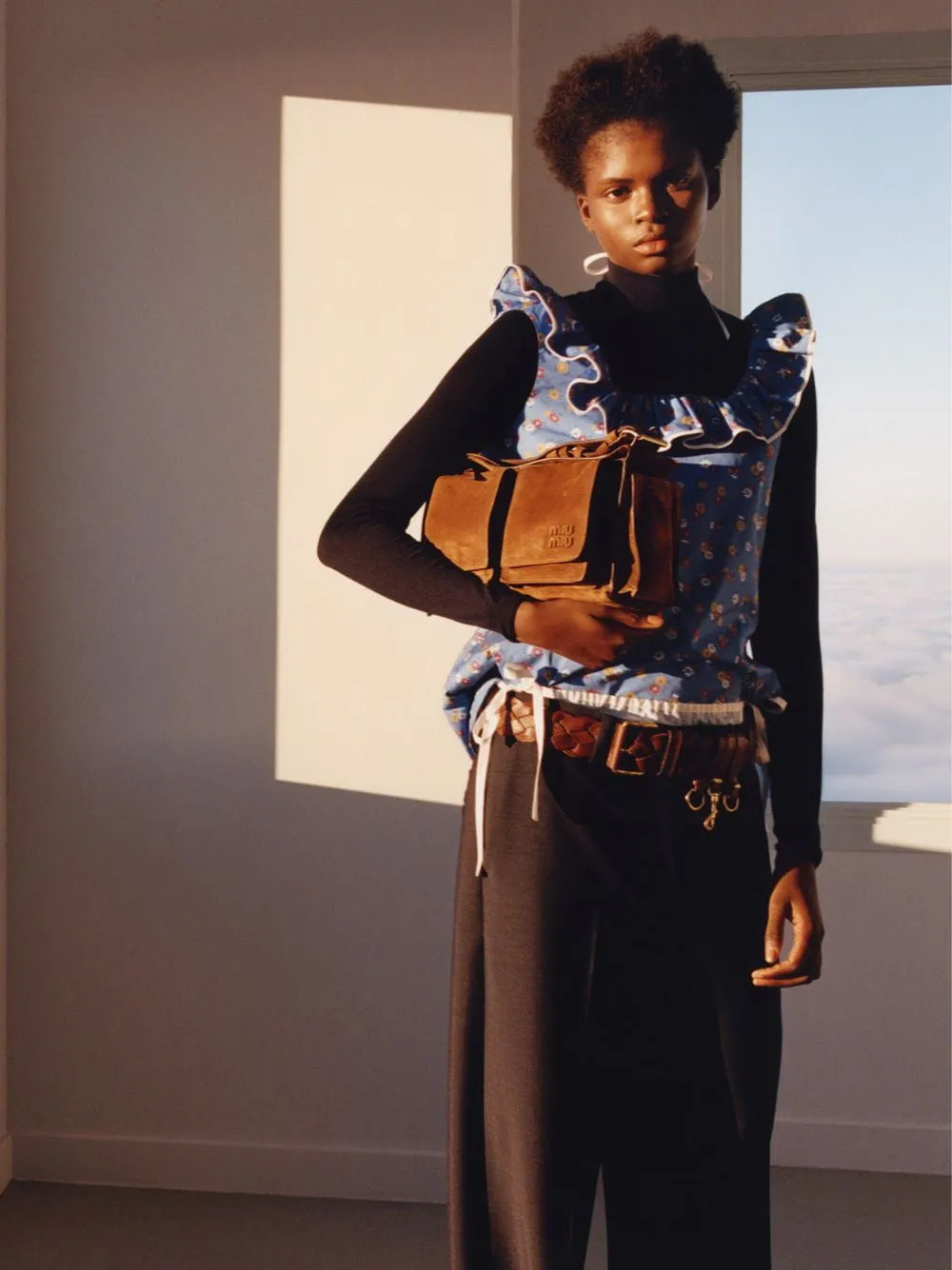 Tobacco Braided Leather Belt sold by Fashion Clinic product image thumbnail 2