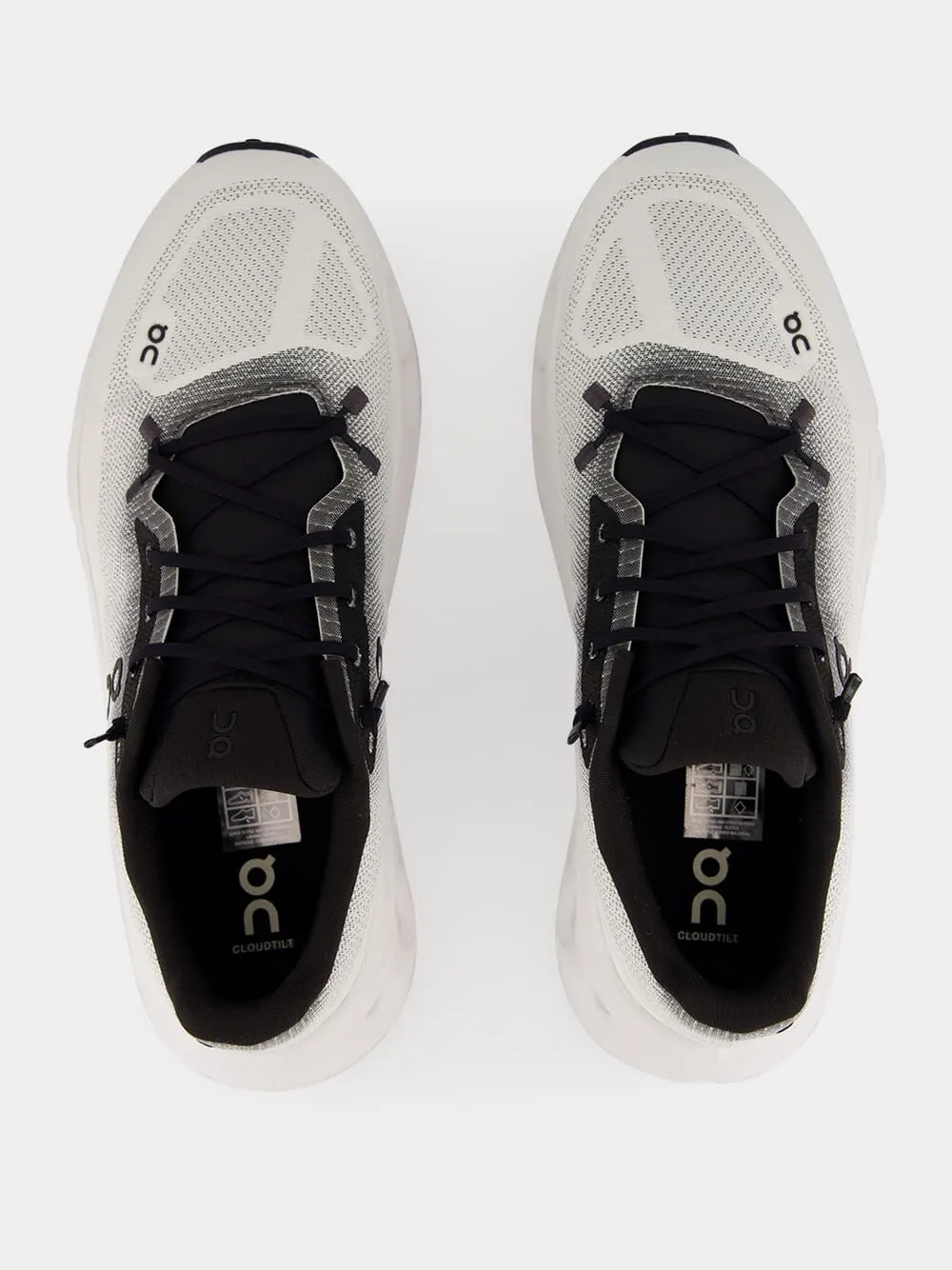 Black and Ivory Cloudtilt Sneakers sold by Fashion Clinic product image thumbnail 4