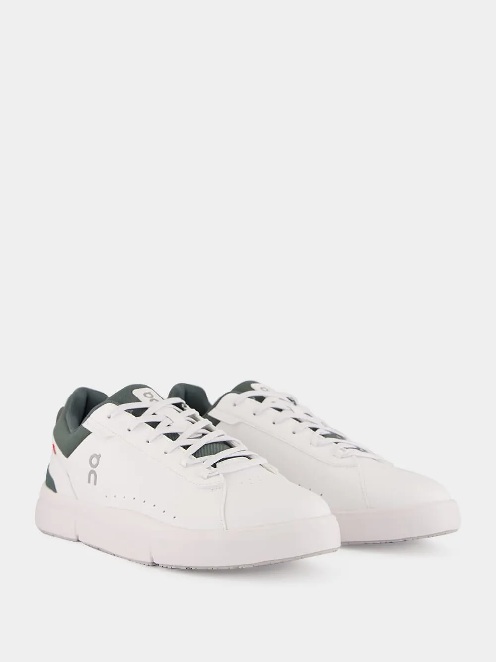White and Olive The Roger Advantage Sneakers sold by Fashion Clinic product image thumbnail 3