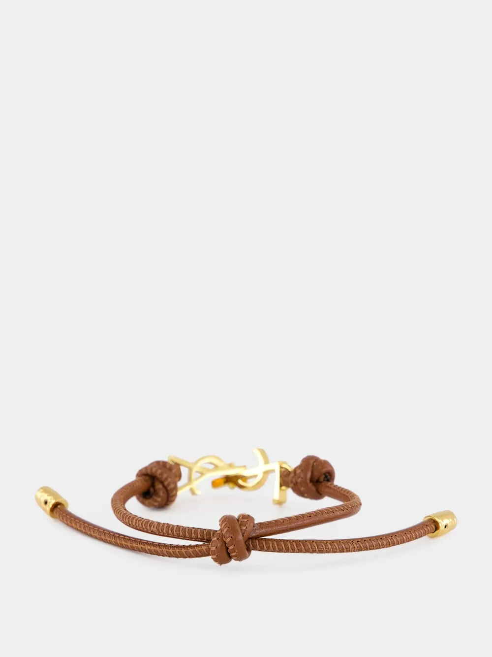 Warm Brown Cassandre Leather Cord Bracelet sold by Fashion Clinic product image thumbnail 2
