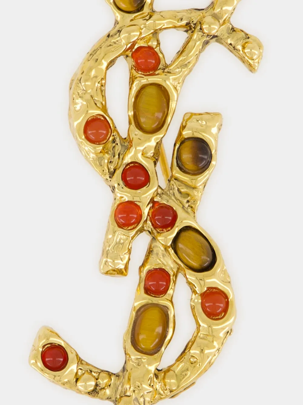 Cassandre Brooch in Tiger’s Eye and Sunstone sold by Fashion Clinic product image thumbnail 5