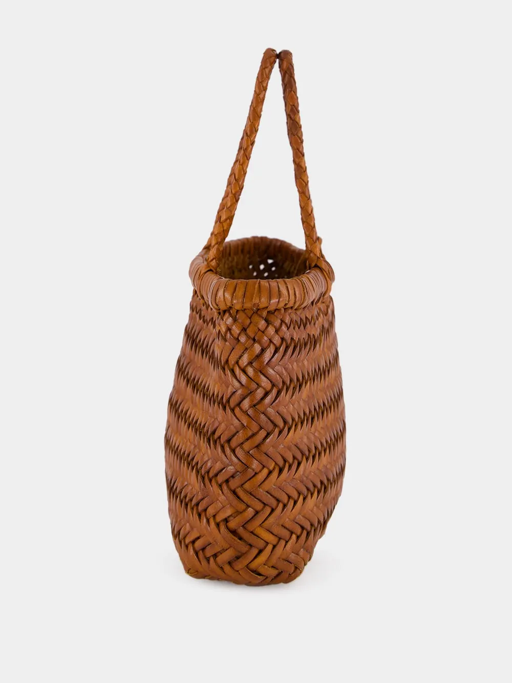 Mini Flat Gora Tan Woven Bag sold by Fashion Clinic product image thumbnail 4