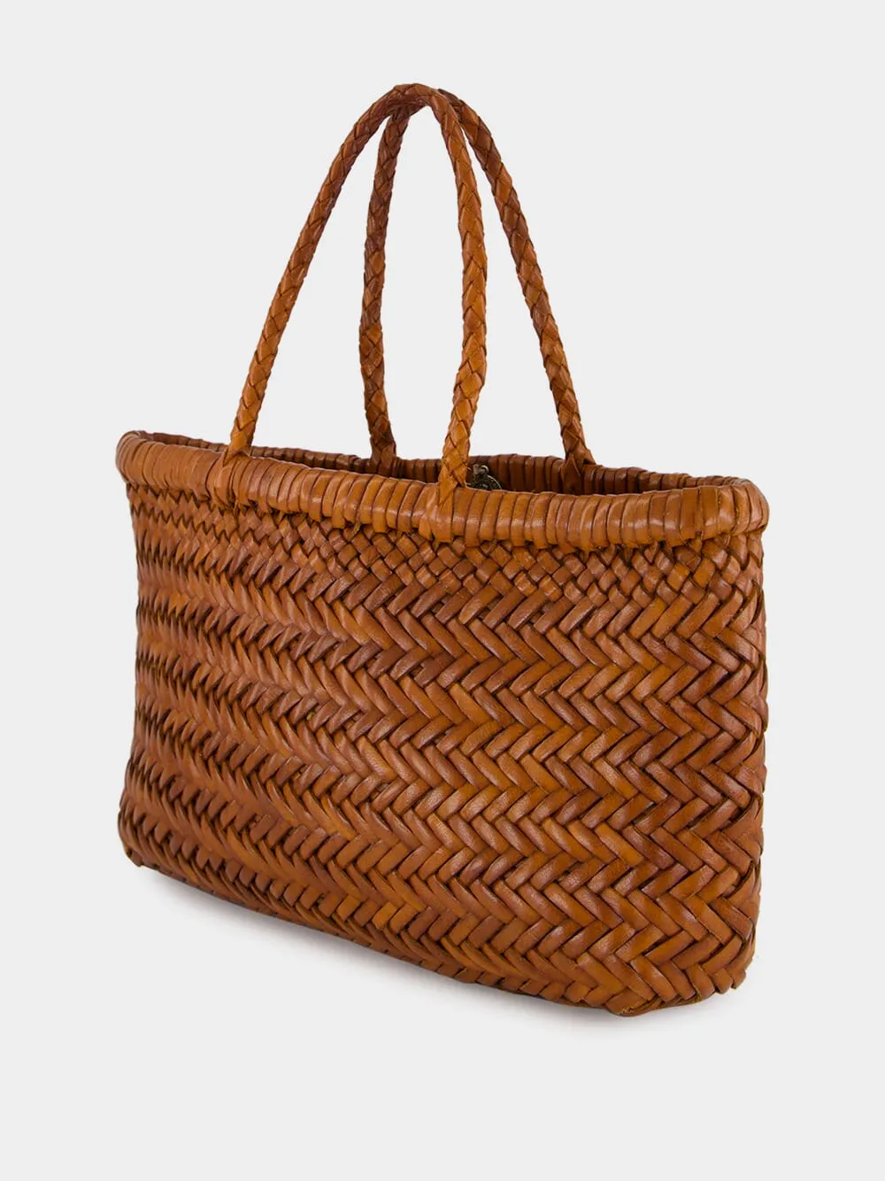 Mini Flat Gora Tan Woven Bag sold by Fashion Clinic product image thumbnail 5