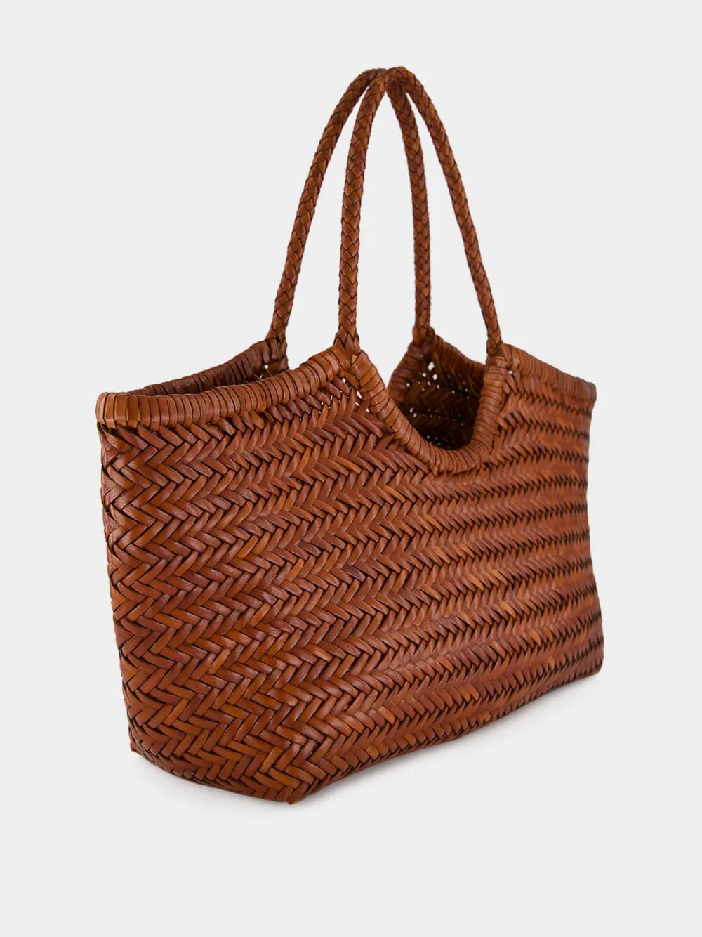 Nantucket Big Tan Woven Tote sold by Fashion Clinic product image thumbnail 2
