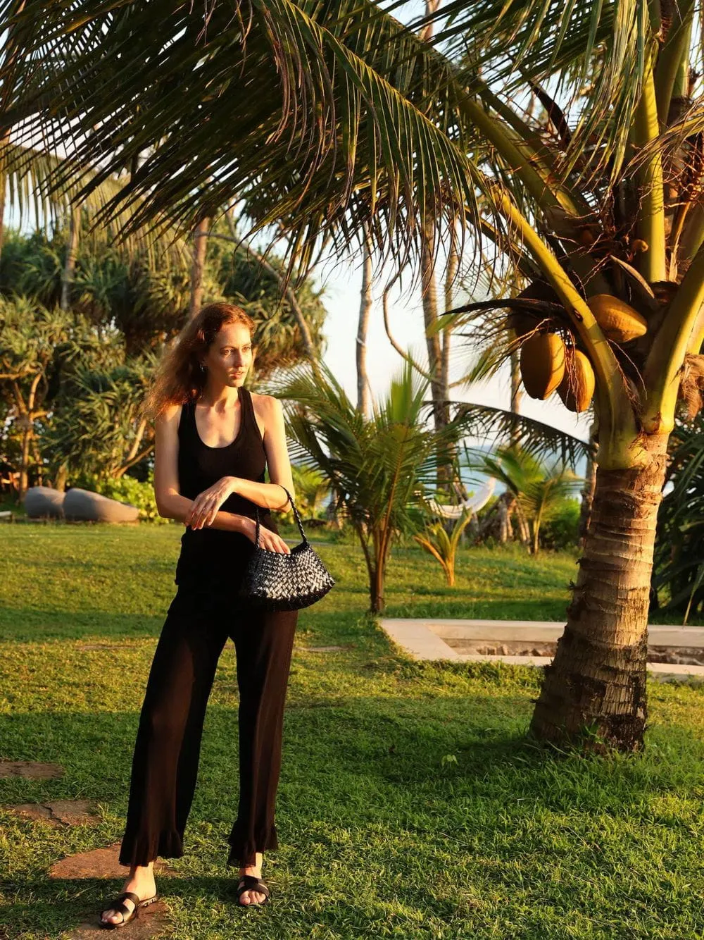 Rosanna Black Woven Leather Bag sold by Fashion Clinic product image thumbnail 2