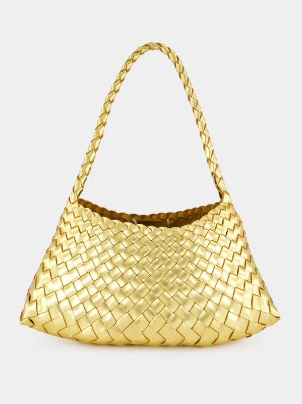 Rosanna Gold Woven Leather Bag sold by Fashion Clinic