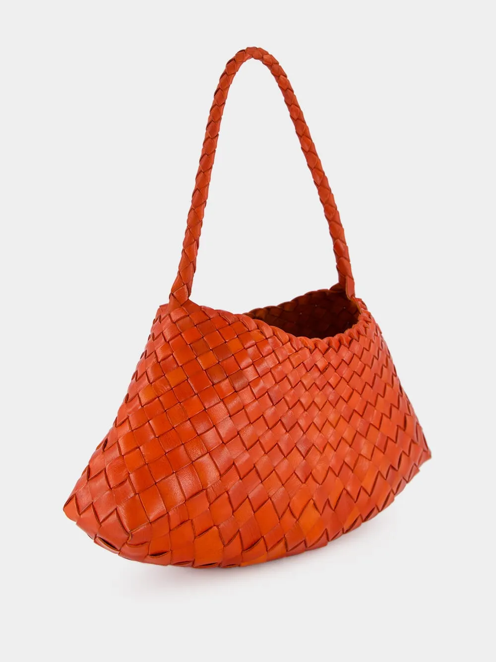 Rosanna Naranja Woven Leather Bag sold by Fashion Clinic product image thumbnail 2