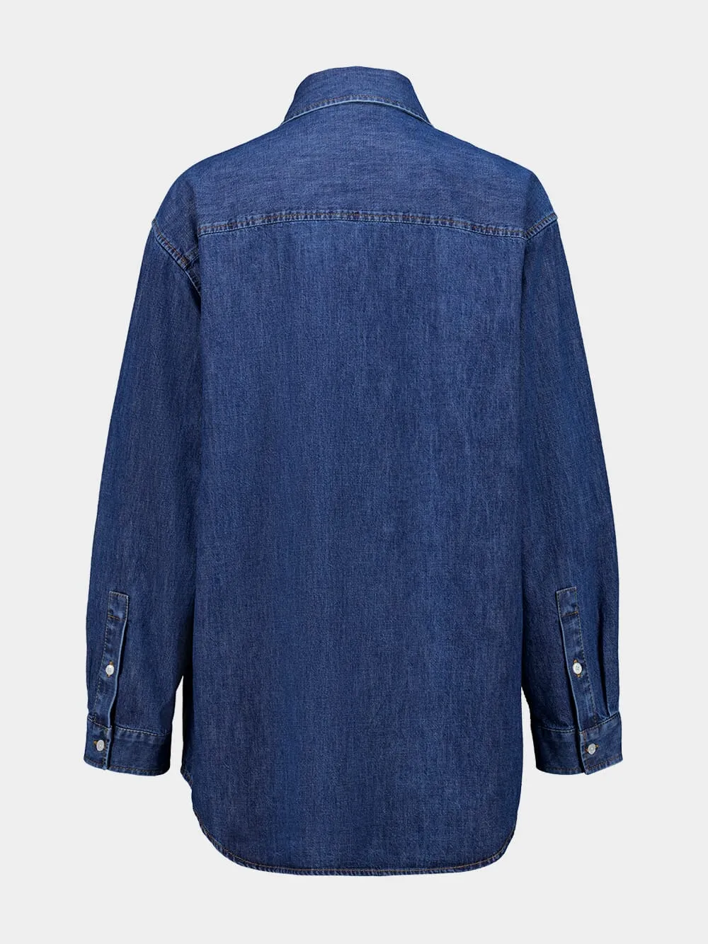 Medium Blue Denim Shirt sold by Fashion Clinic product image thumbnail 2