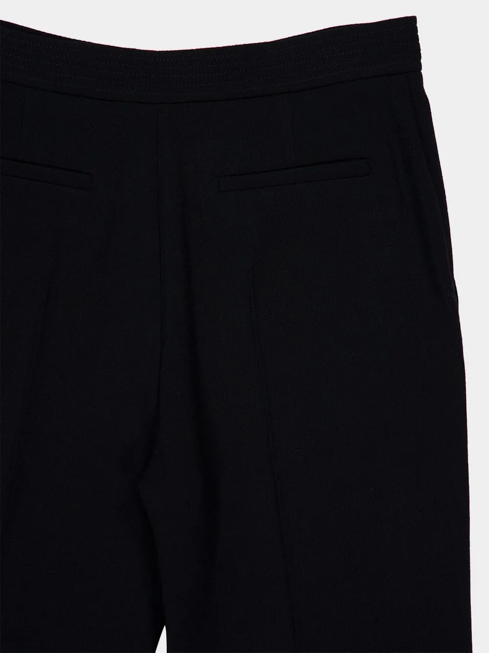 Black Virgin Wool Straight Trousers sold by Fashion Clinic product image thumbnail 4
