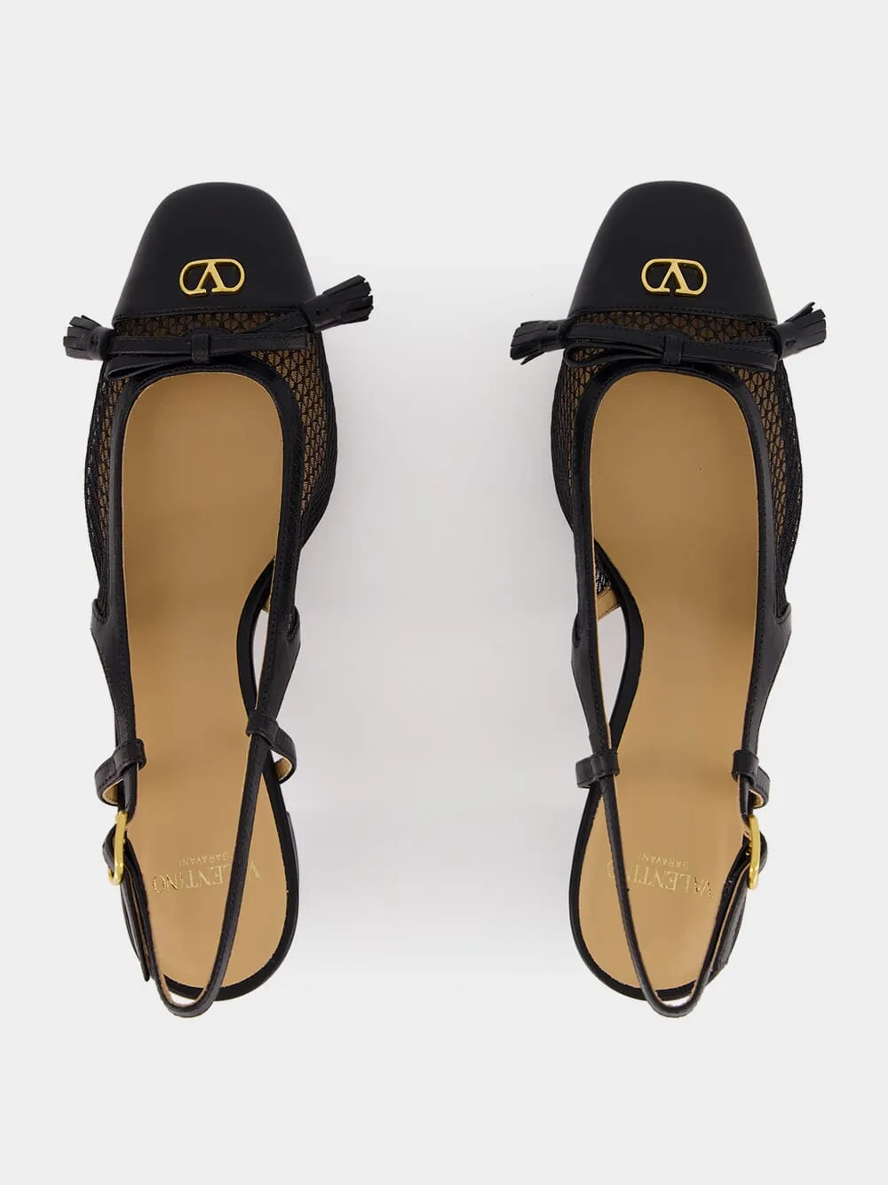 Black Valet Du Roi Slingback Pumps sold by Fashion Clinic product image thumbnail 5