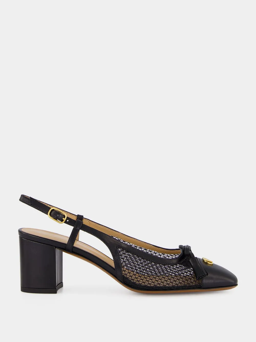 Black Valet Du Roi Slingback Pumps sold by Fashion Clinic
