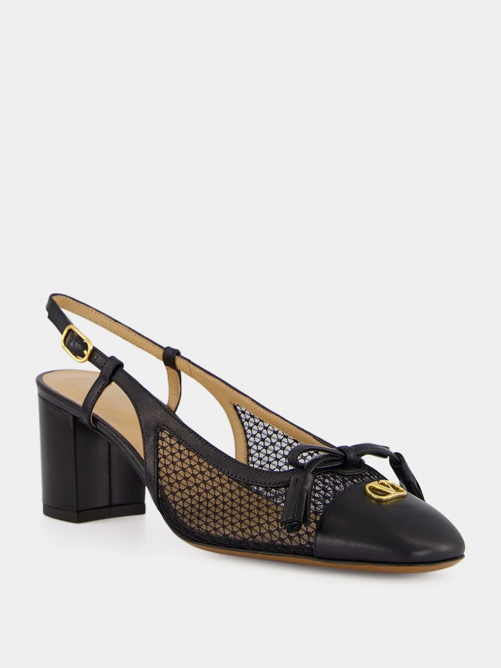 Black Valet Du Roi Slingback Pumps sold by Fashion Clinic product image thumbnail 3