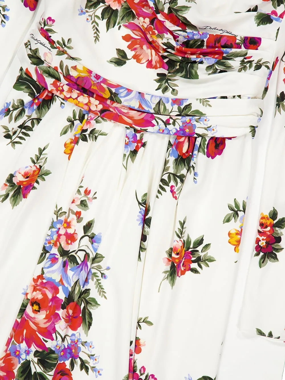 Floral Bouquet Silk Maxi Dress sold by Fashion Clinic product image thumbnail 4