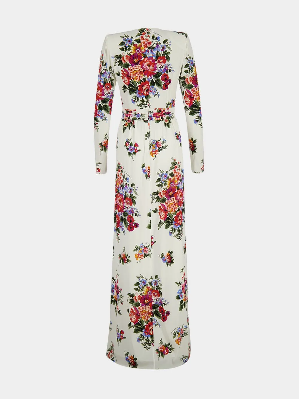 Floral Bouquet Silk Maxi Dress sold by Fashion Clinic product image thumbnail 2