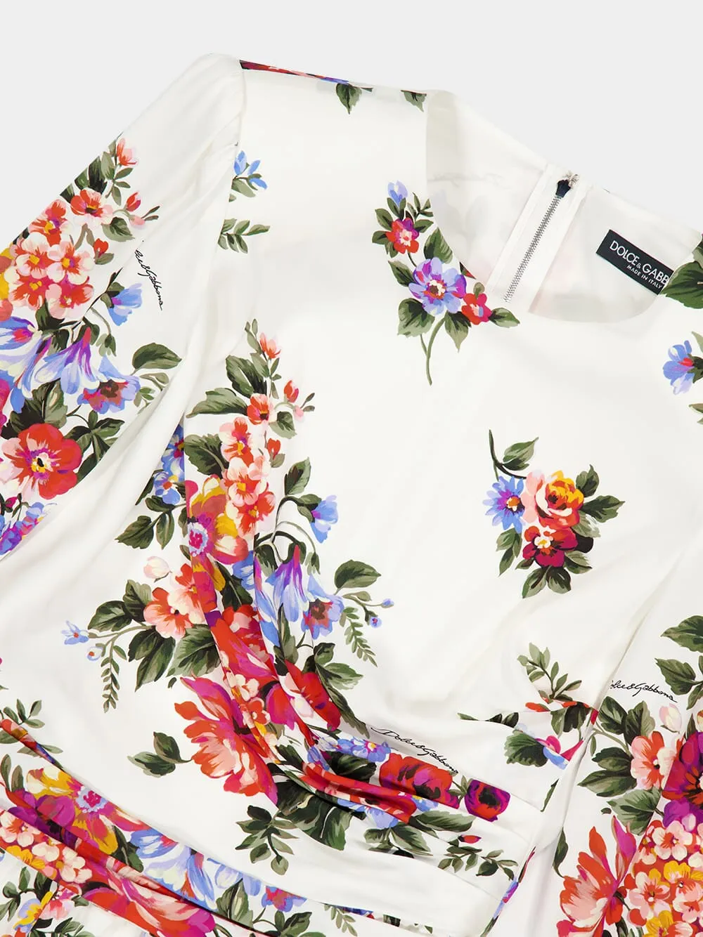 Floral Bouquet Silk Maxi Dress sold by Fashion Clinic product image thumbnail 3