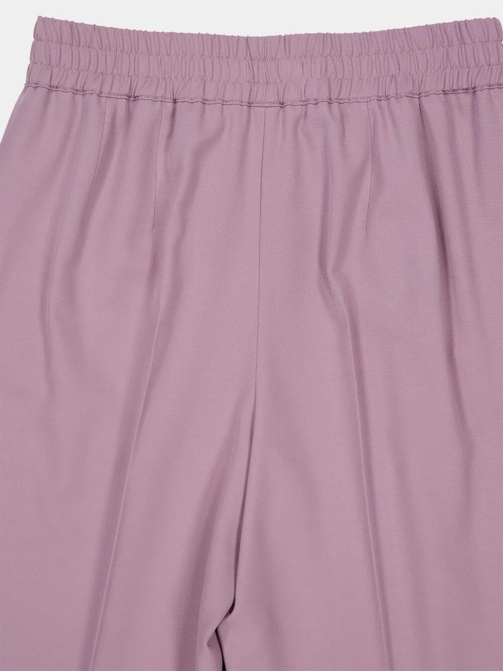 Purple Wool Straight-Leg Trousers sold by Fashion Clinic product image thumbnail 4