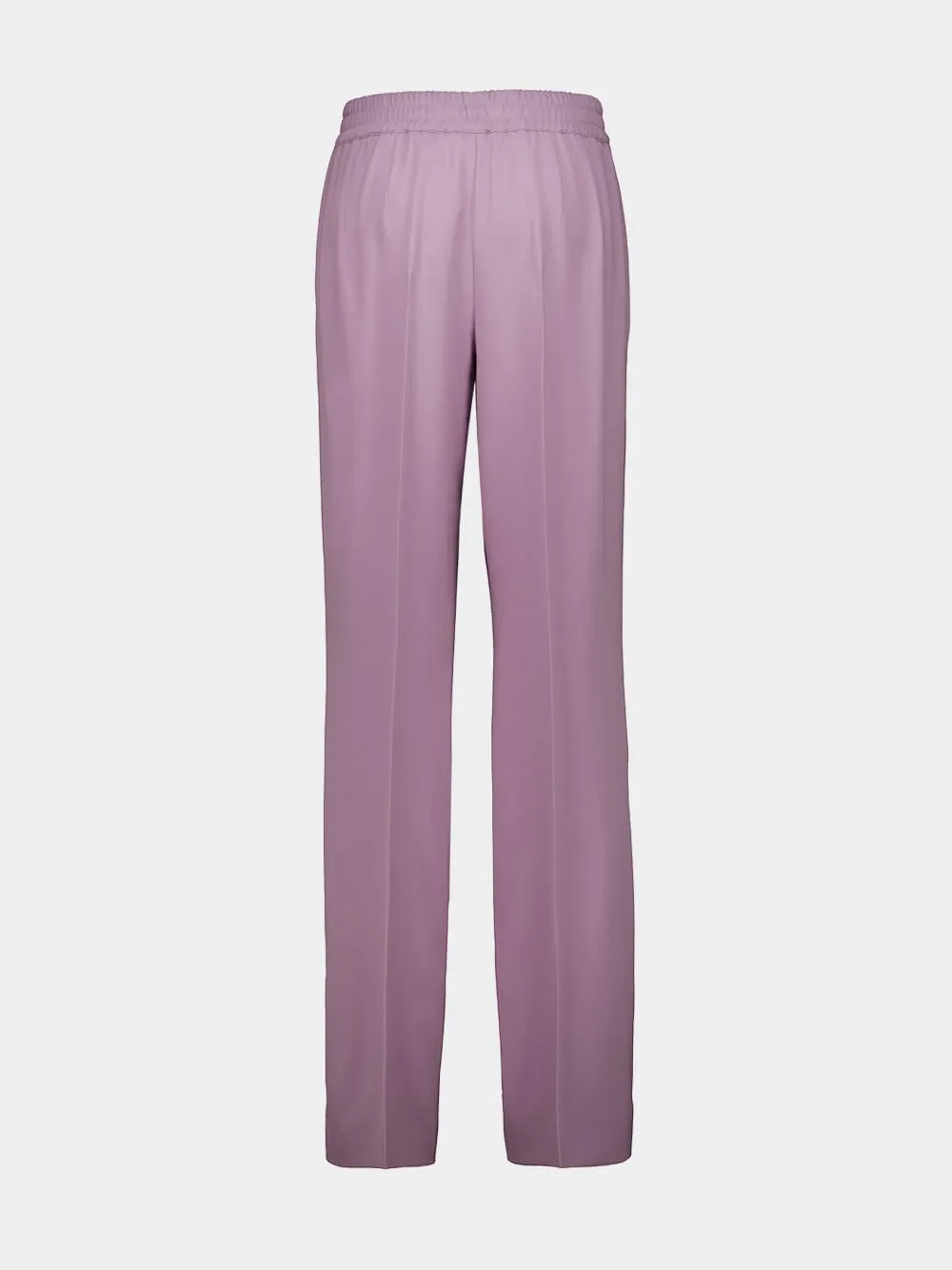 Purple Wool Straight-Leg Trousers sold by Fashion Clinic product image thumbnail 2
