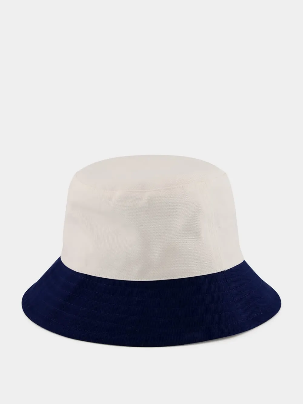Blue and White Cotton Bucket Hat sold by Fashion Clinic product image thumbnail 2