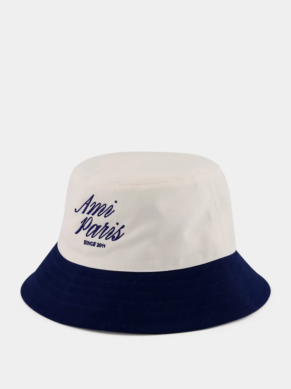 Blue and White Cotton Bucket Hat sold by Fashion Clinic