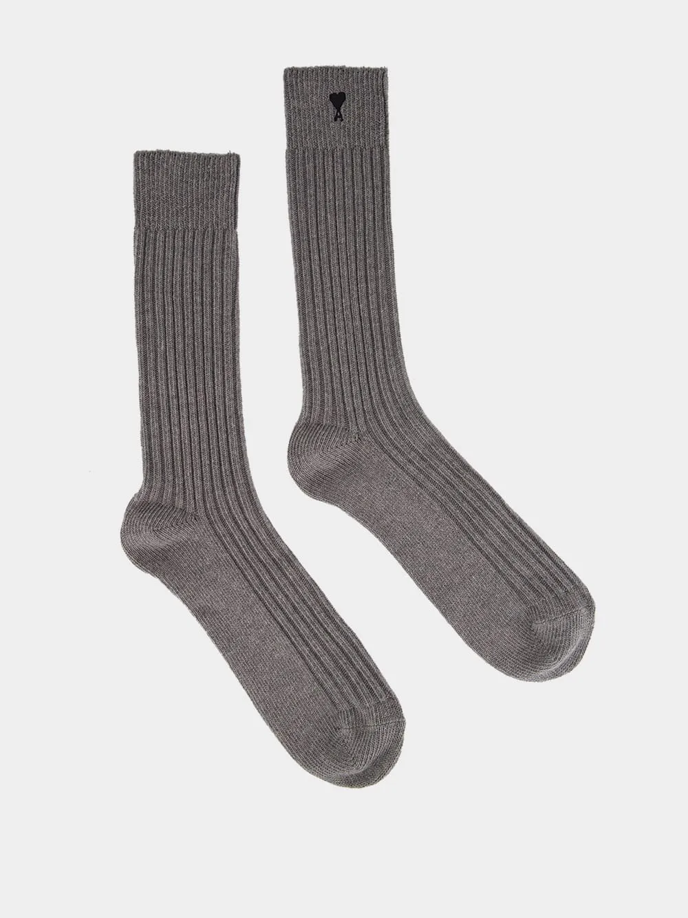 Off White, Grey and Black Cotton Ami de Coeur Socks Set sold by Fashion Clinic product image thumbnail 4