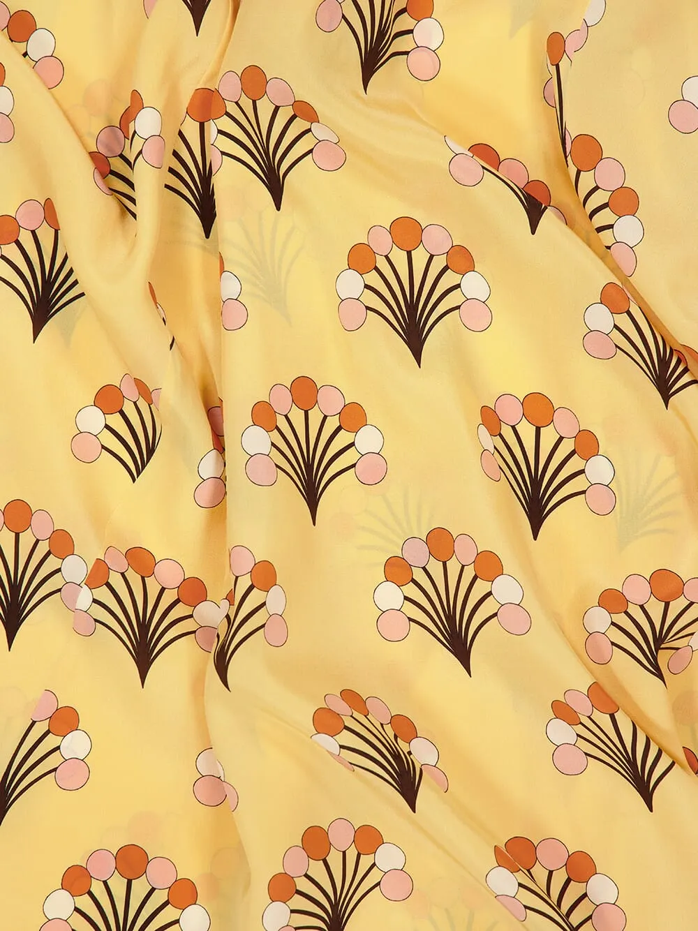 Yellow Printed Silk Midi Dress sold by Fashion Clinic product image thumbnail 5