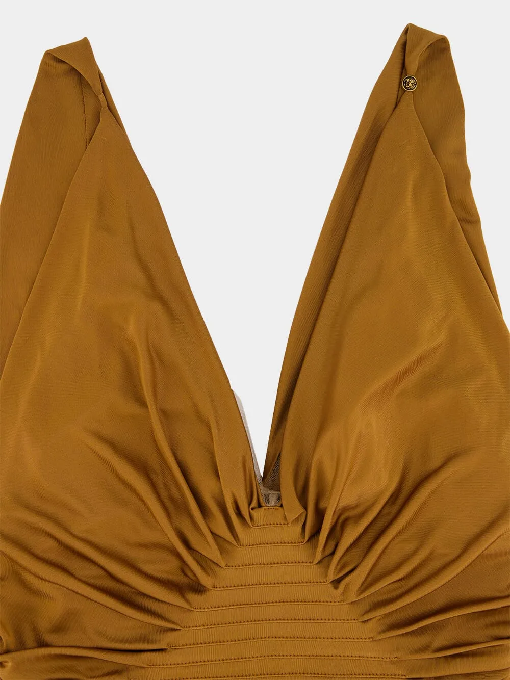Tobacco Brown Sleeveless Maxi Dress sold by Fashion Clinic product image thumbnail 3