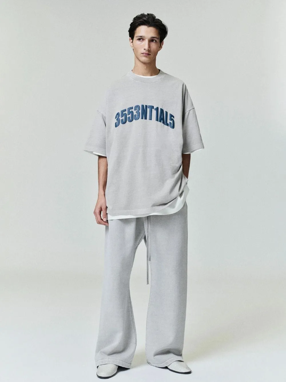 Smoke Grey New York 90s Oversized T-Shirt sold by Fashion Clinic