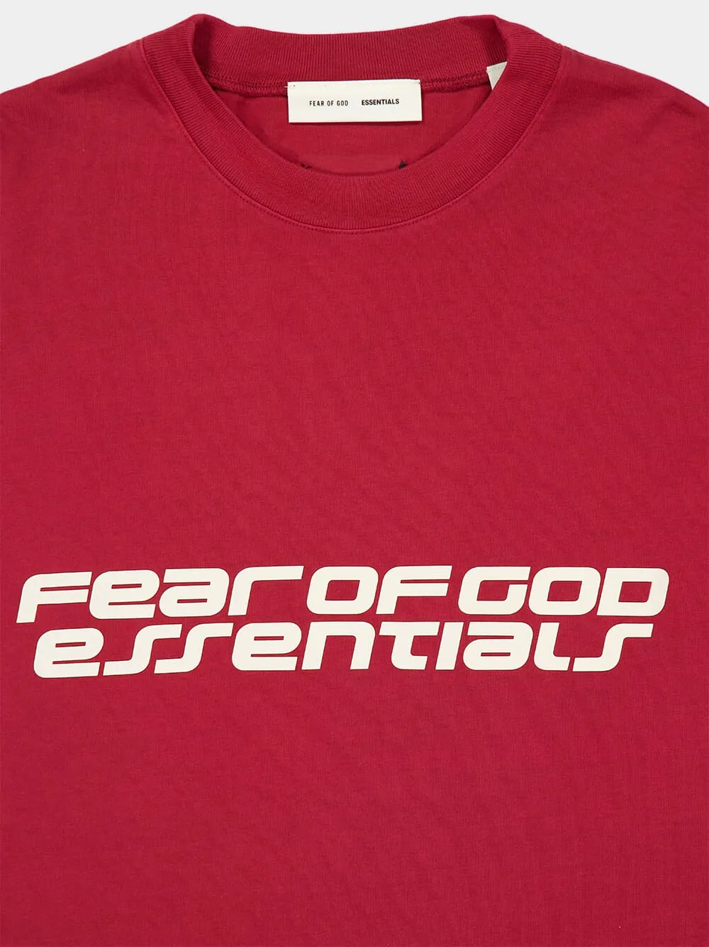 Crimson 90s Oversized Long Sleeve T-Shirt sold by Fashion Clinic product image thumbnail 3