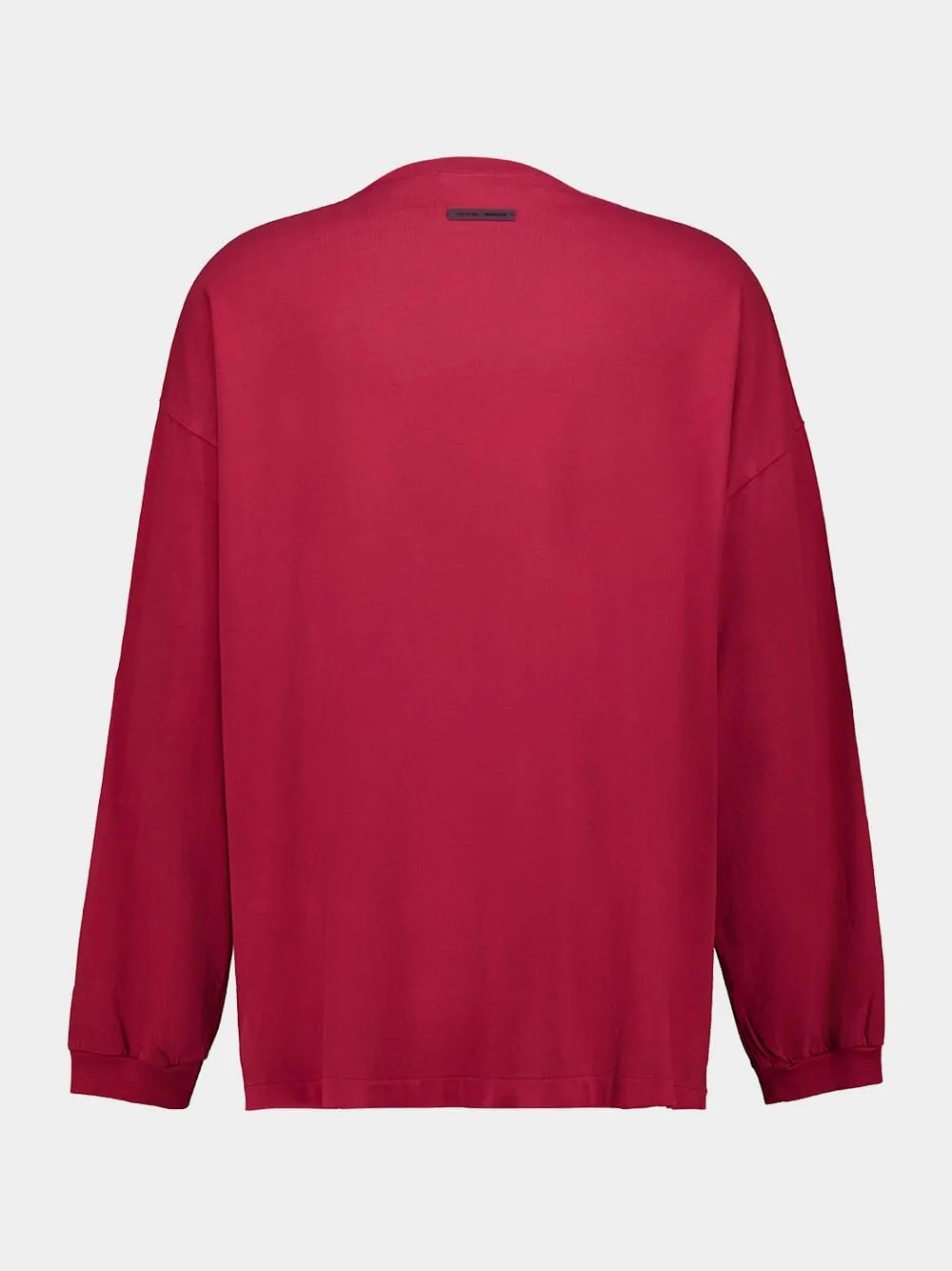 Crimson 90s Oversized Long Sleeve T-Shirt sold by Fashion Clinic product image thumbnail 2