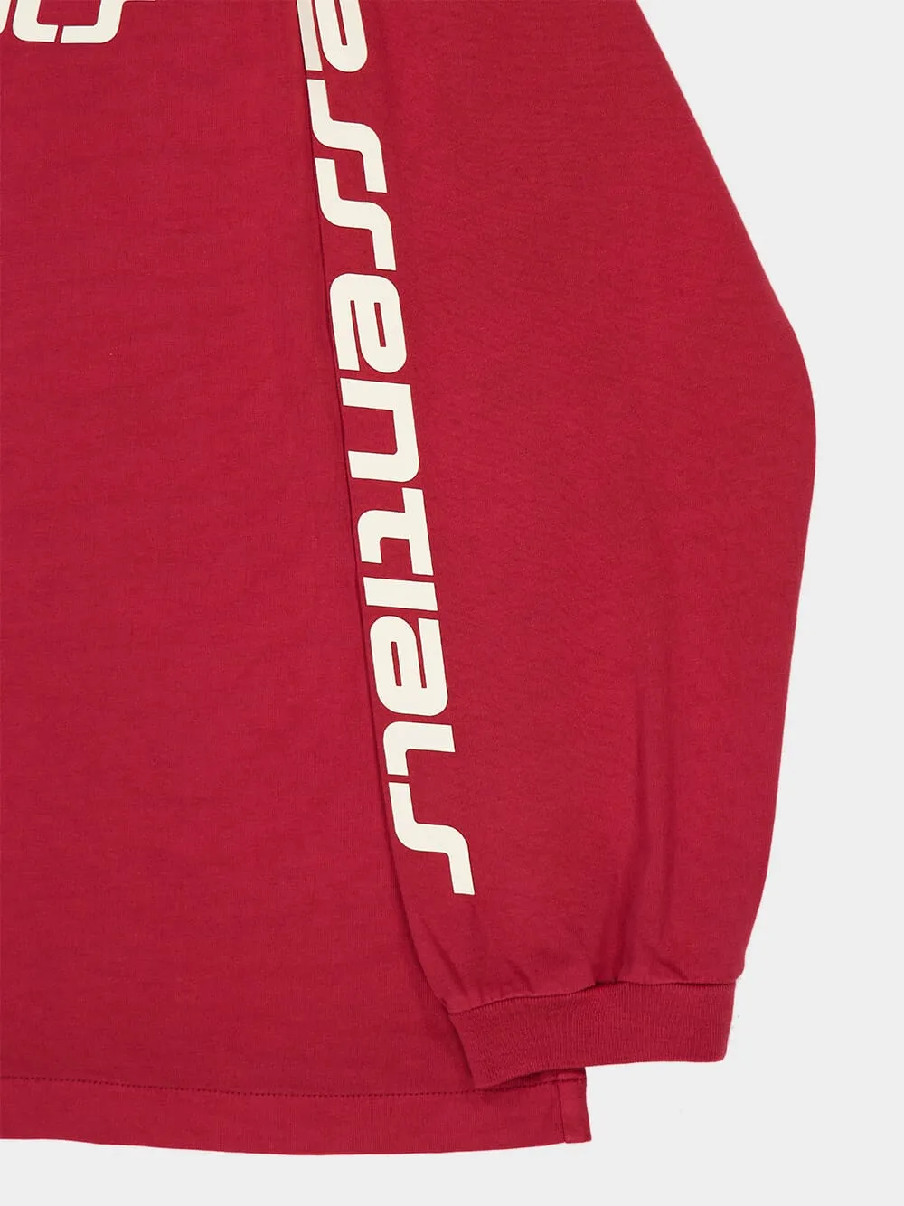 Crimson 90s Oversized Long Sleeve T-Shirt sold by Fashion Clinic product image thumbnail 4