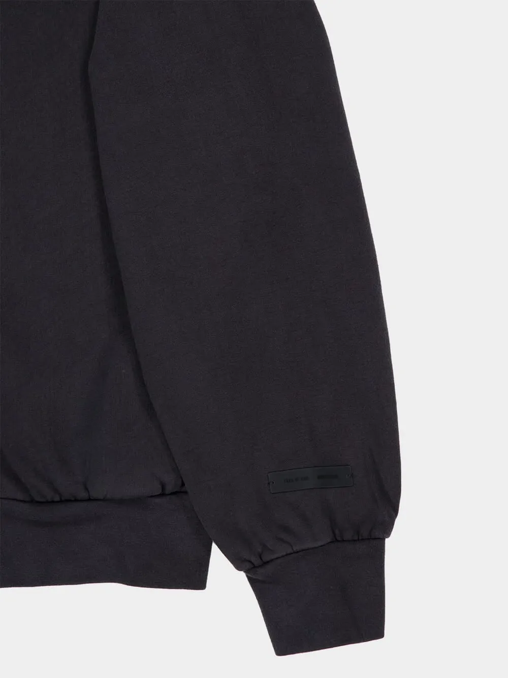 Vintage Black Embroidered Classic Full Zip Hooded Sweatshirt sold by Fashion Clinic product image thumbnail 5