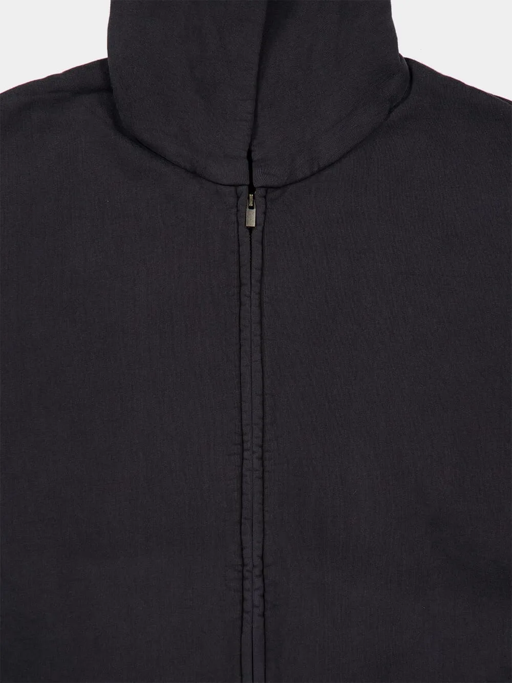 Vintage Black Embroidered Classic Full Zip Hooded Sweatshirt sold by Fashion Clinic product image thumbnail 4