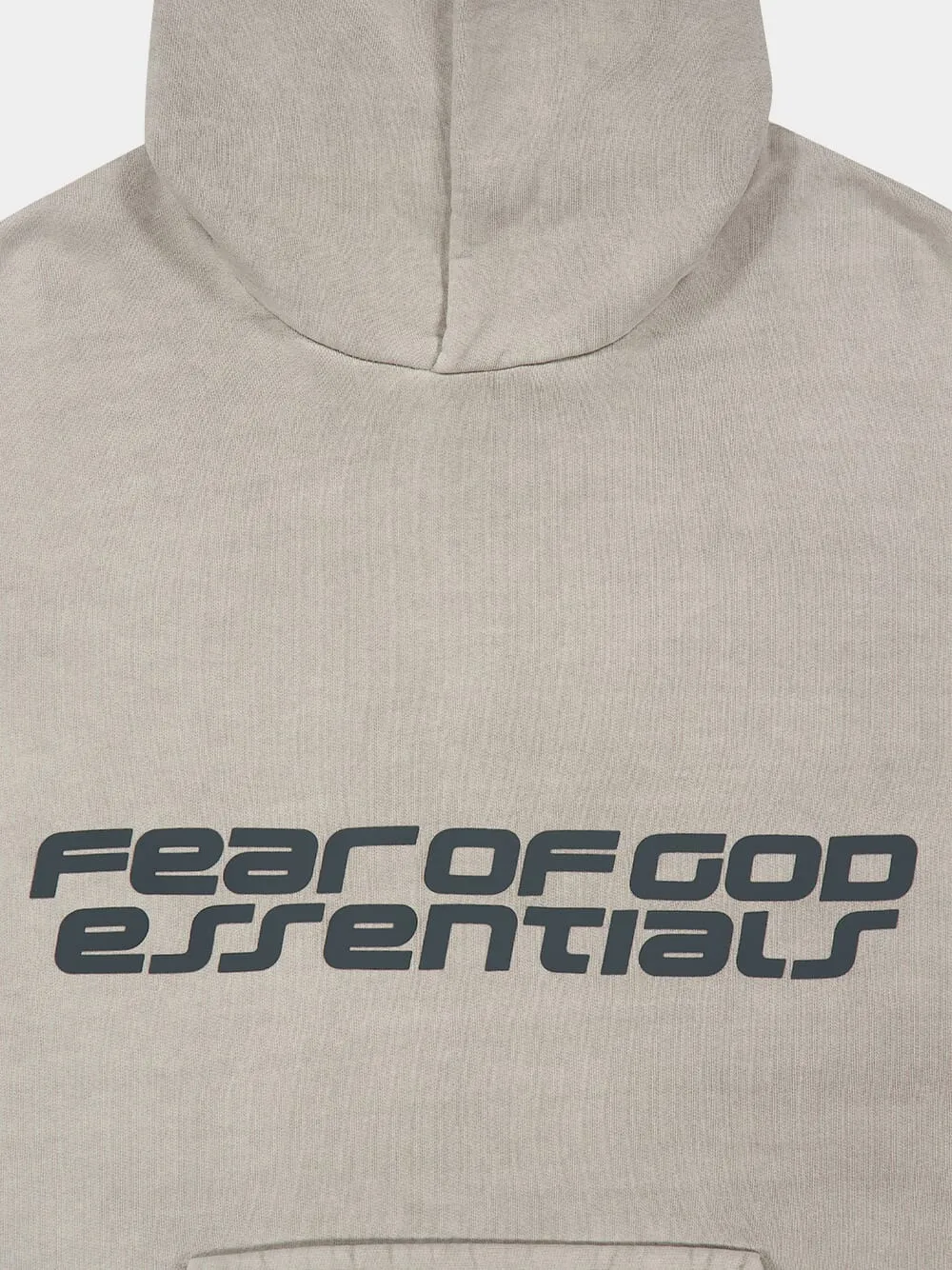 Smoke Grey Heavy Fleece 90s Hooded Sweatshirt sold by Fashion Clinic product image thumbnail 3