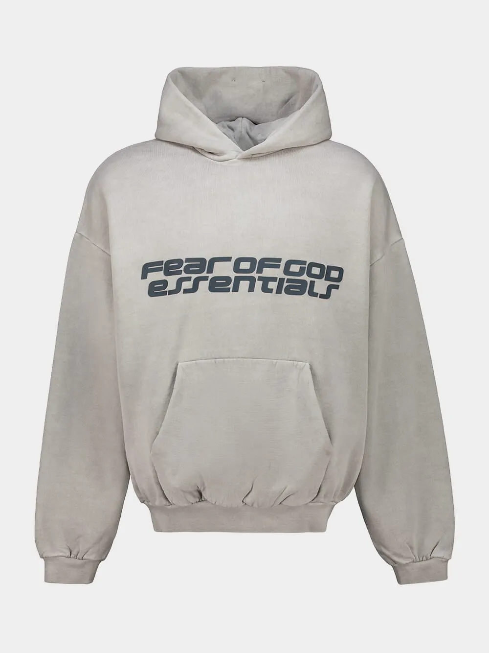 Smoke Grey Heavy Fleece 90s Hooded Sweatshirt sold by Fashion Clinic