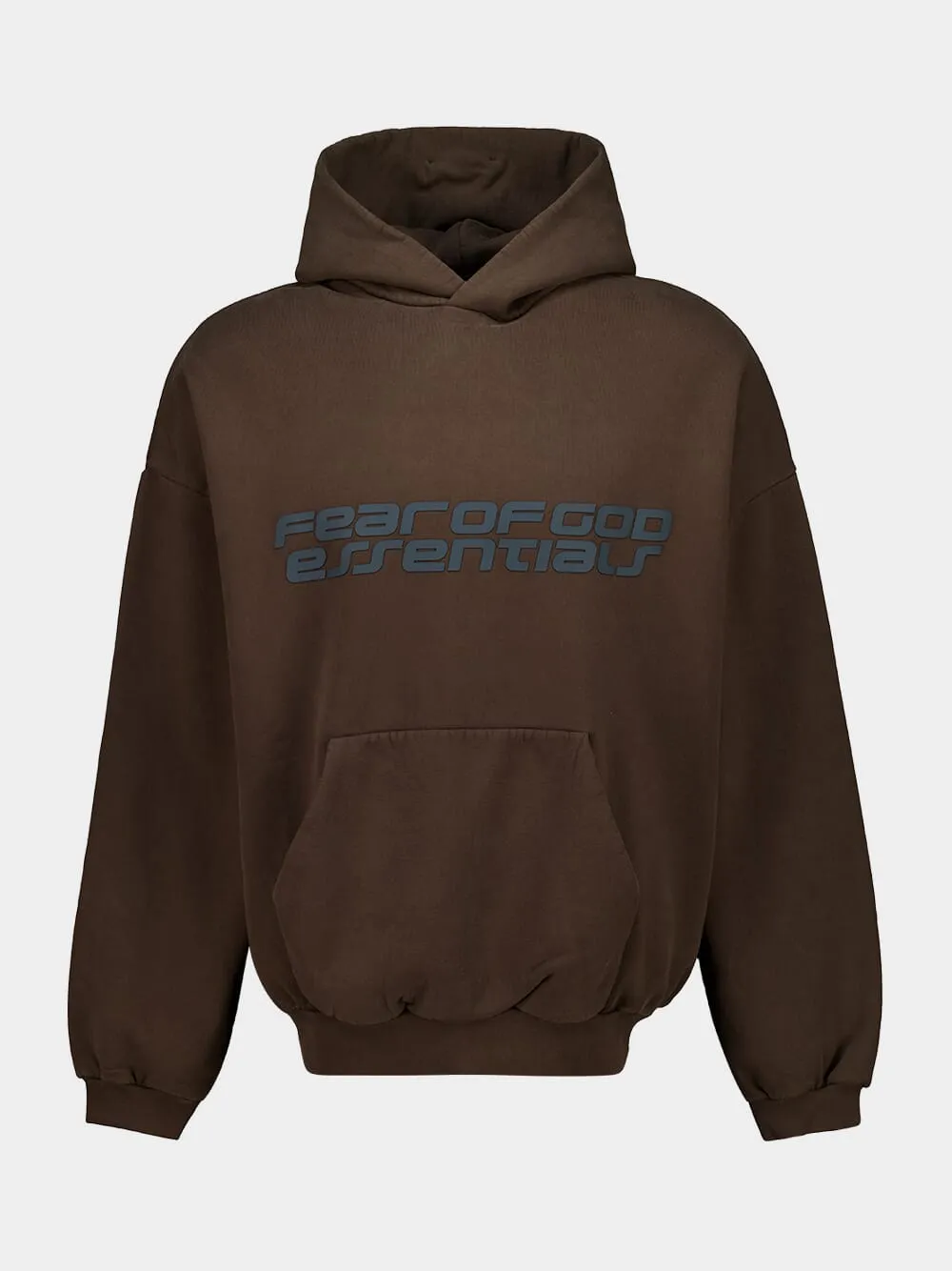 Brown Heavy Fleece 90s Hooded Sweatshirt sold by Fashion Clinic