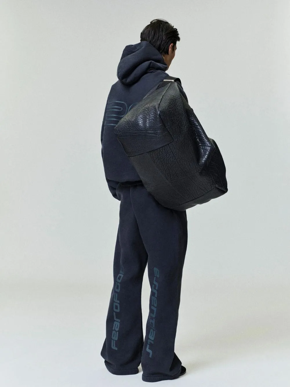 Vintage Black Heavy Fleece 90s Hooded Sweatshirt sold by Fashion Clinic product image thumbnail 4