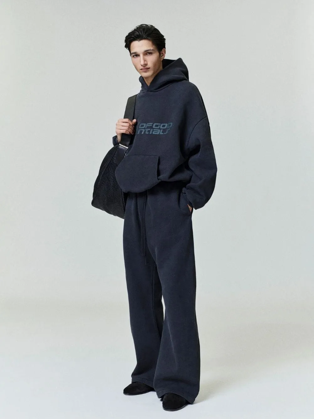 Vintage Black Heavy Fleece 90s Hooded Sweatshirt sold by Fashion Clinic product image thumbnail 2