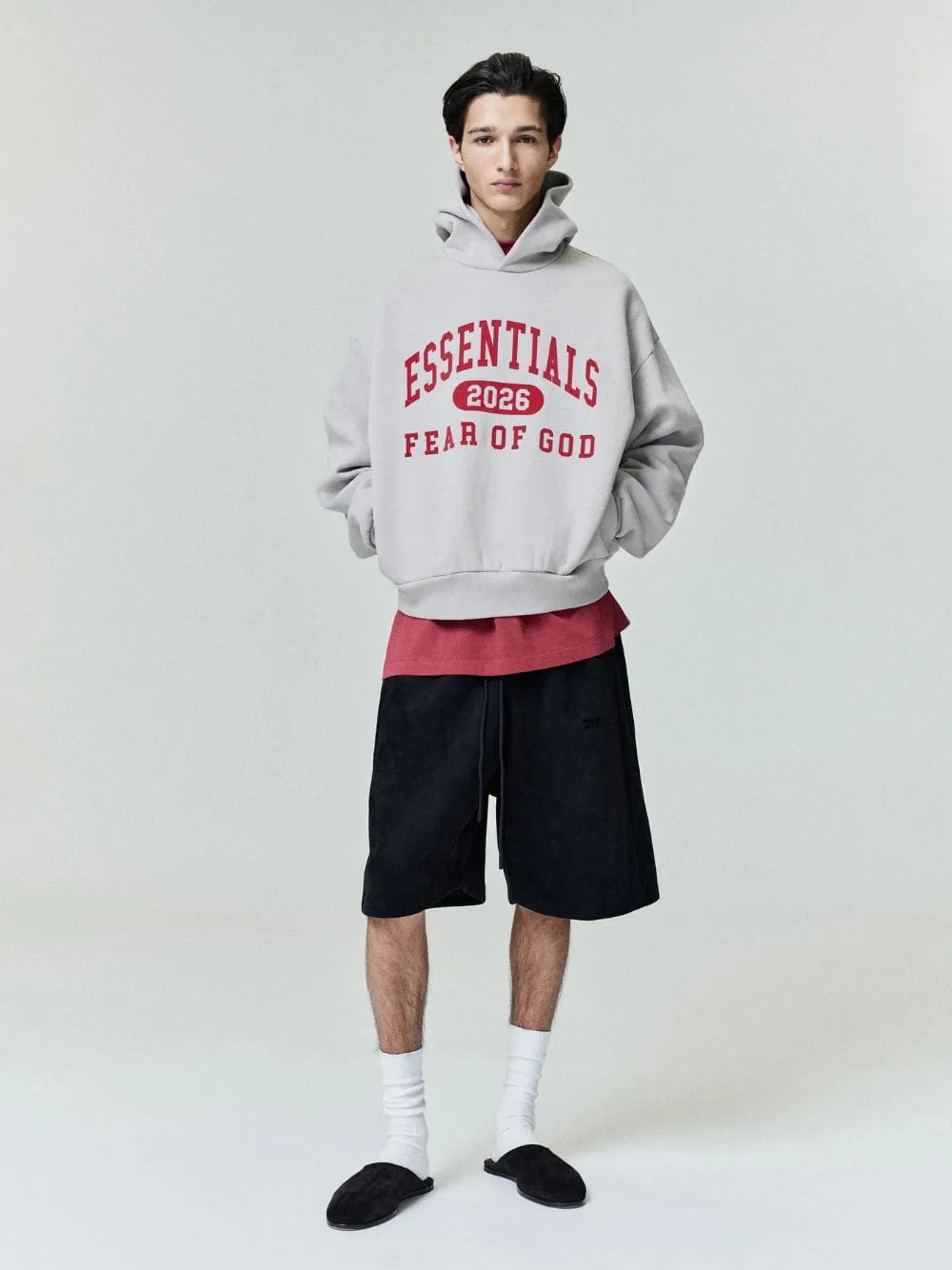 Smoke Grey Classic Hooded Sweatshirt sold by Fashion Clinic product image thumbnail 2