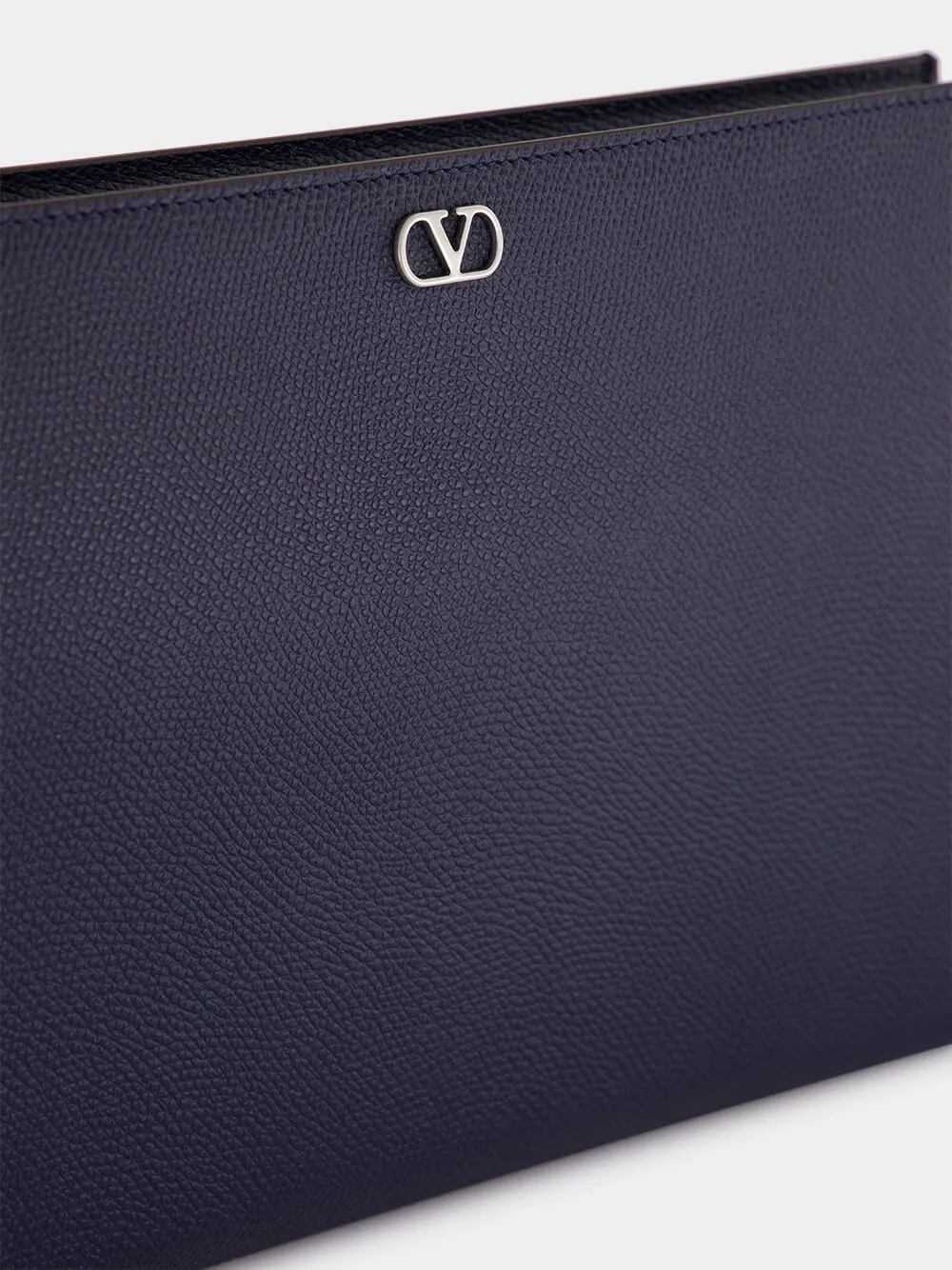 Marine Blue Leather Pouch sold by Fashion Clinic product image thumbnail 5