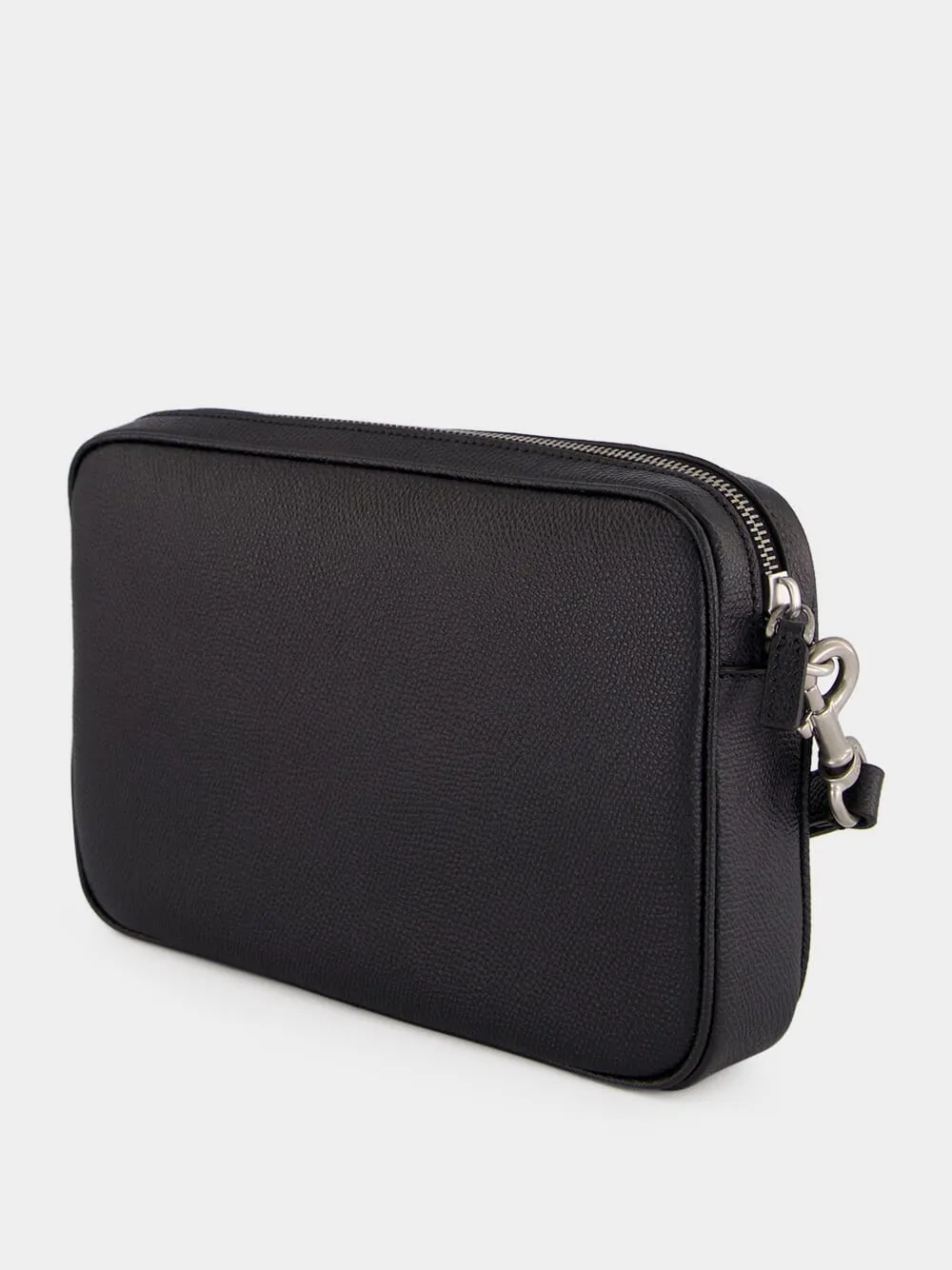 Black Calf Leather Wrist Pouch sold by Fashion Clinic product image thumbnail 4