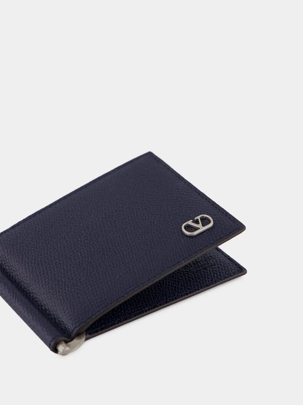 Marine Blue Leather Bifold Wallet sold by Fashion Clinic product image thumbnail 4