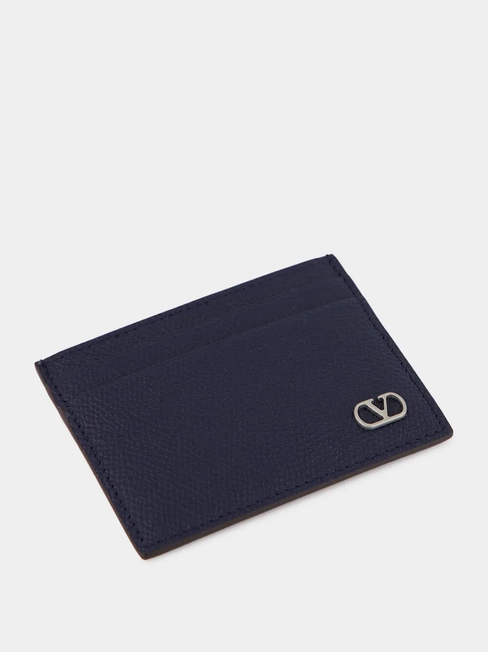 Marine Blue VLogo Card Holder sold by Fashion Clinic product image thumbnail 3