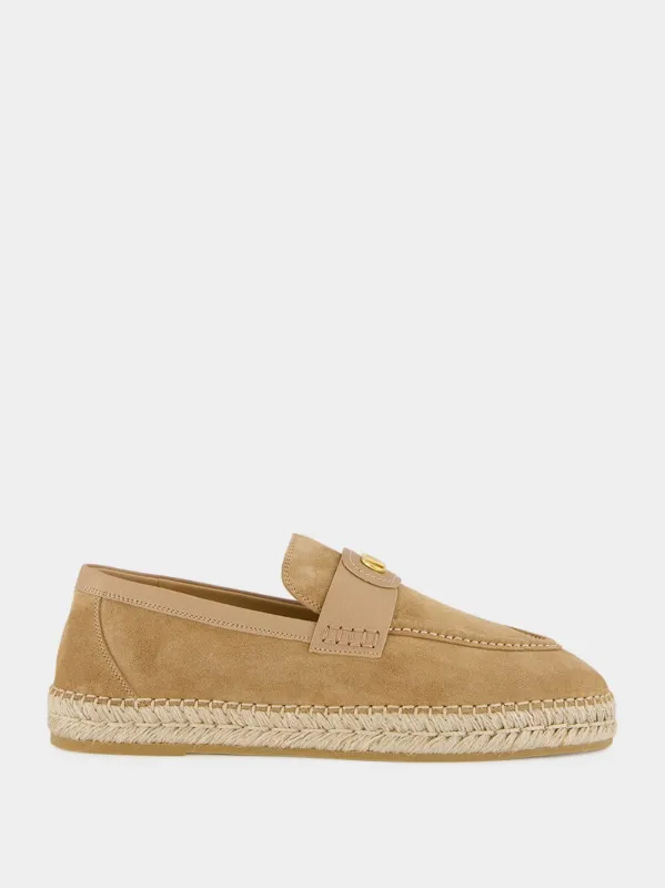 Brunito Suede Espadrille Loafers sold by Fashion Clinic