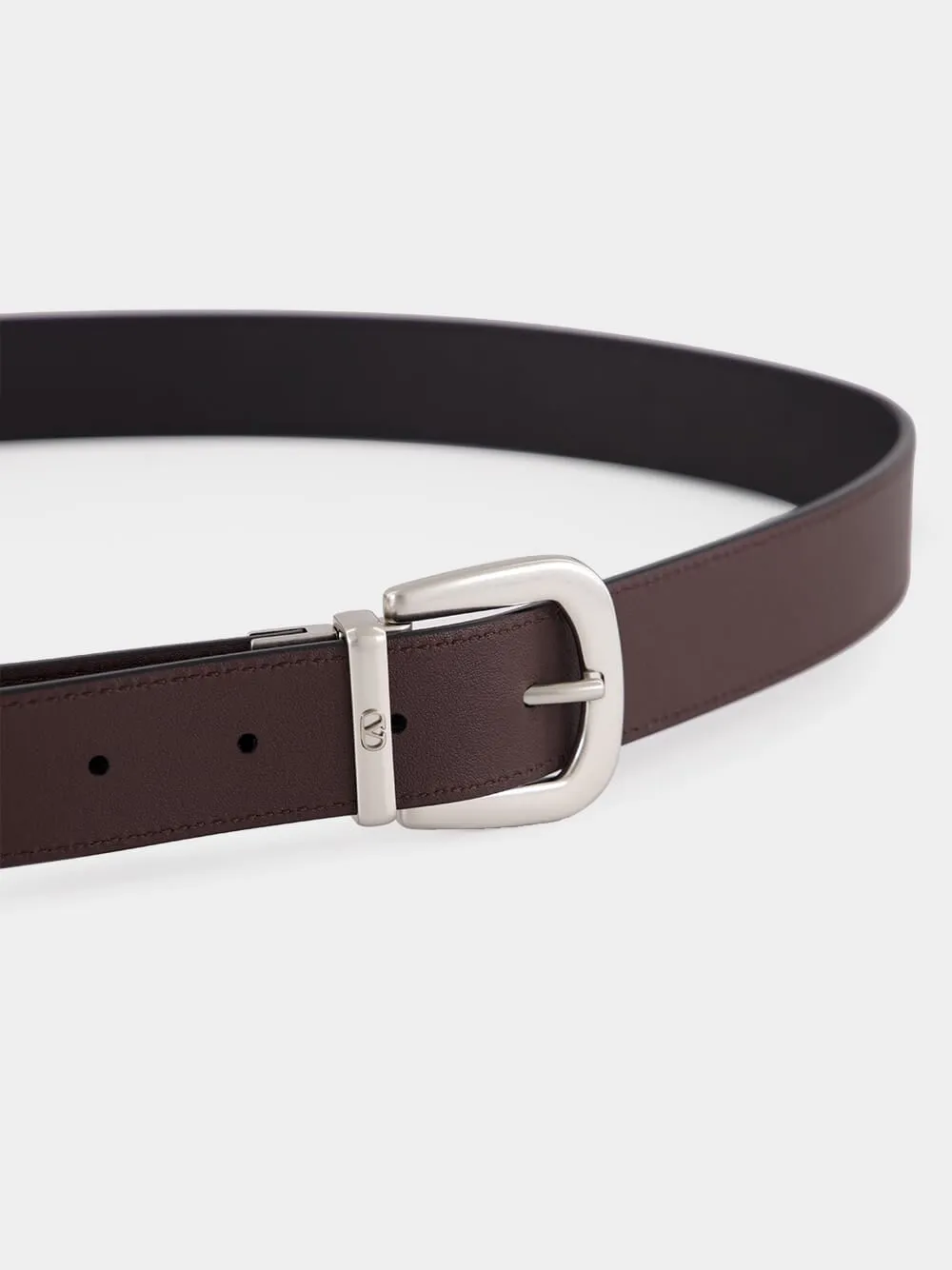Reversible Black and Oak Belt sold by Fashion Clinic product image thumbnail 4