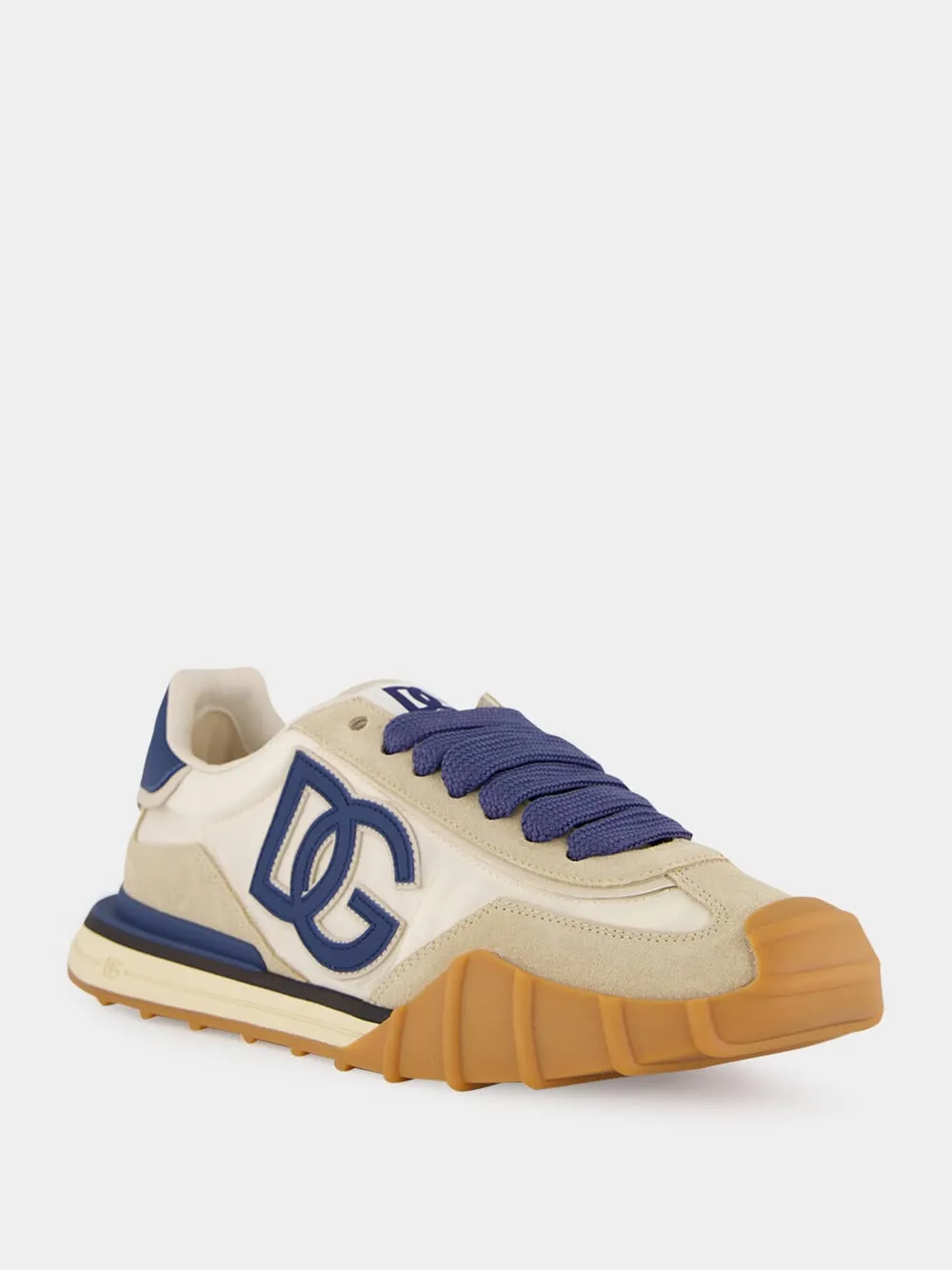 Ivory and Blue DG Athletic Sneakers sold by Fashion Clinic product image thumbnail 2