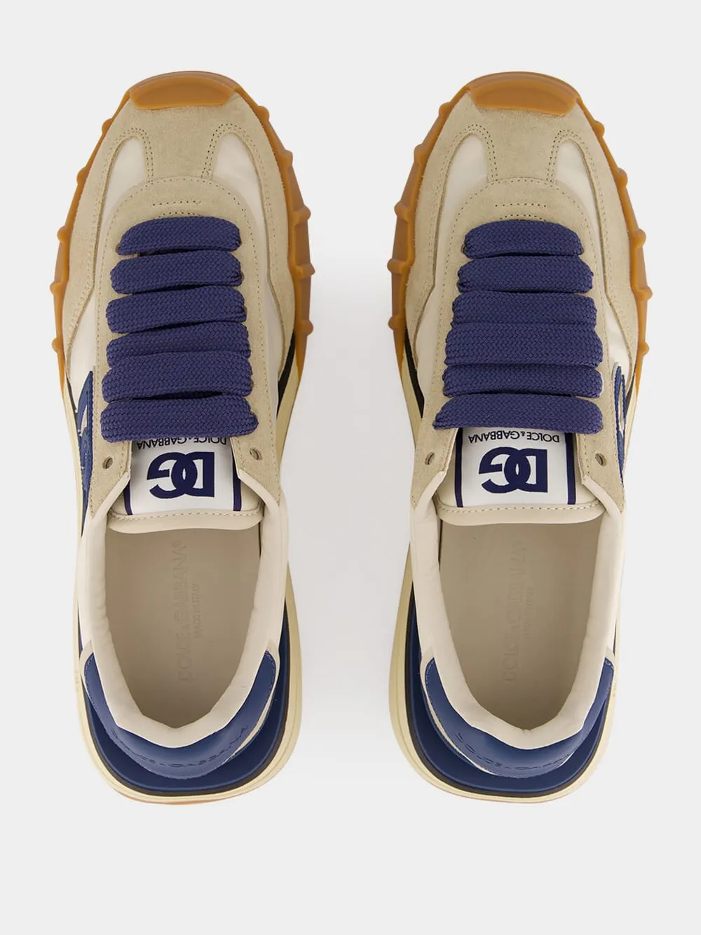 Ivory and Blue DG Athletic Sneakers sold by Fashion Clinic product image thumbnail 4