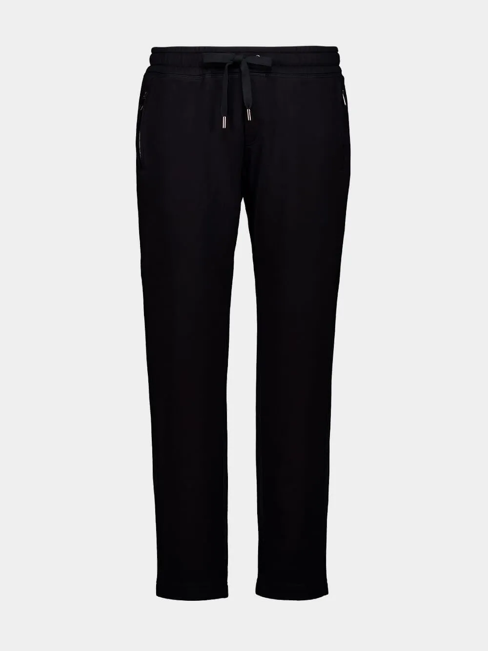 Black Cotton Drawstring Trousers sold by Fashion Clinic