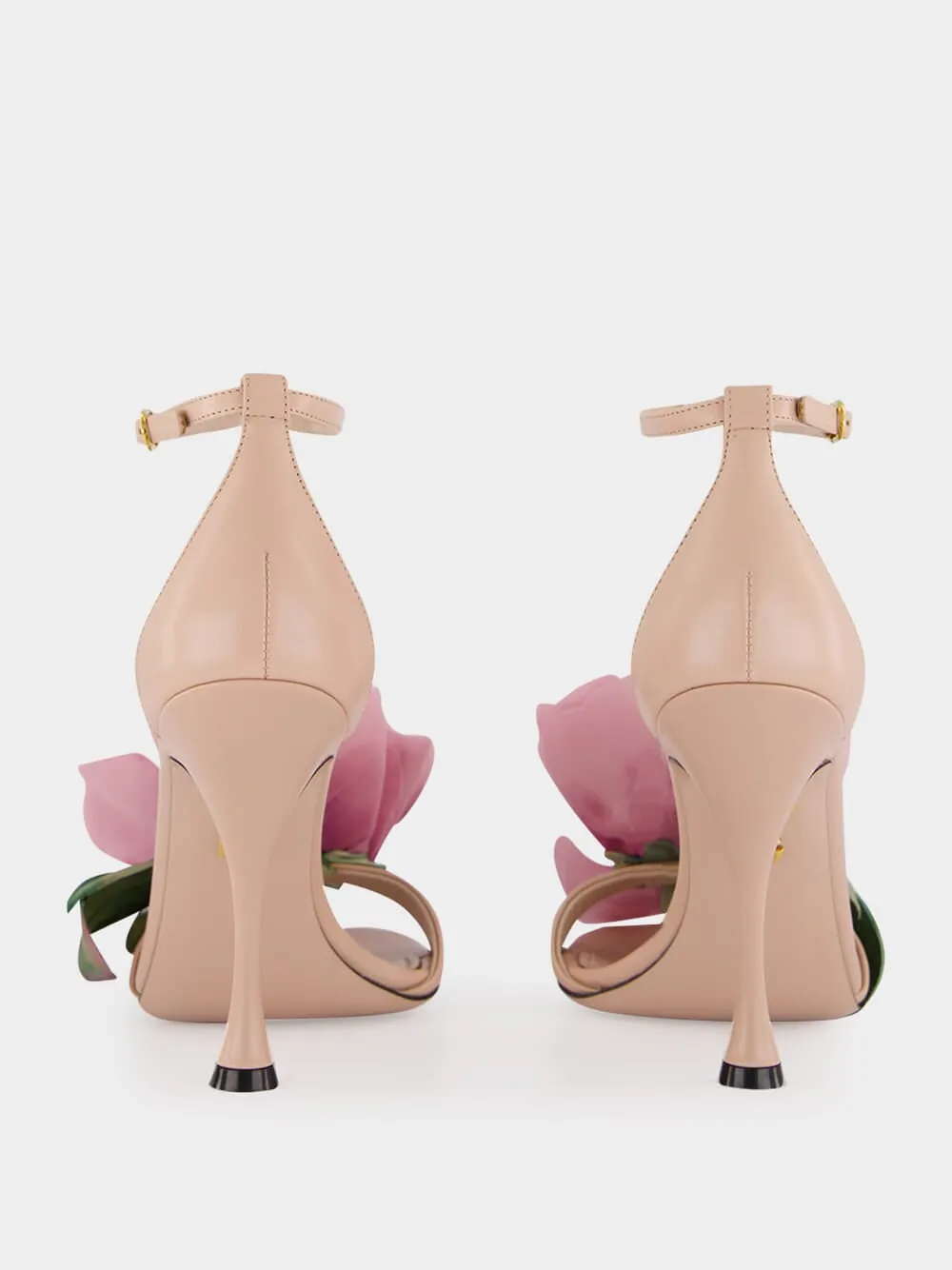 Pink Keira Floral Heeled Sandals sold by Fashion Clinic product image thumbnail 5