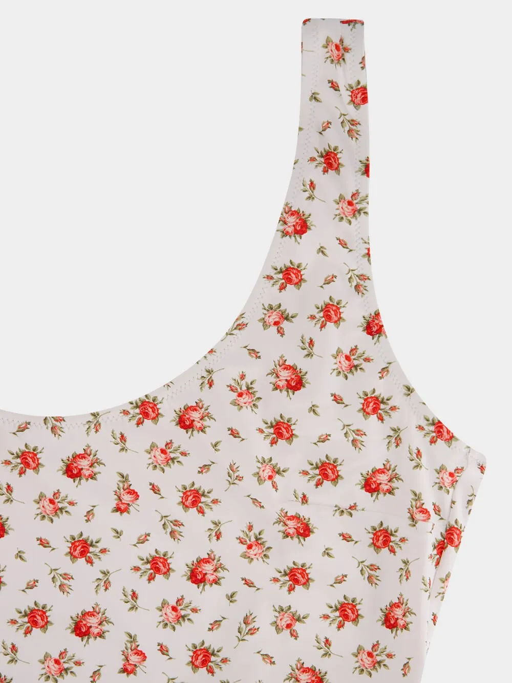 Rose Print One-Piece Swimsuit sold by Fashion Clinic product image thumbnail 4