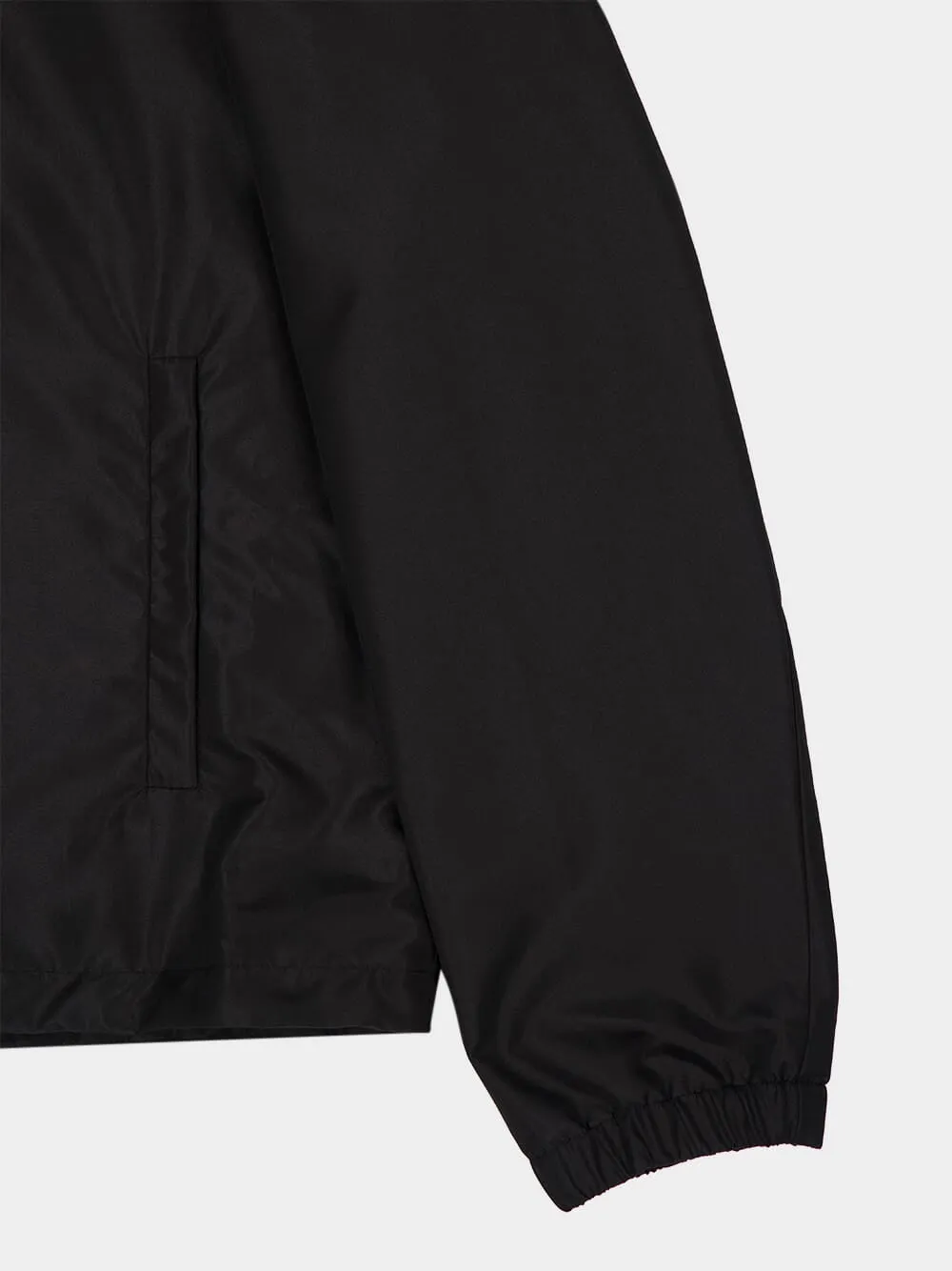 Black Technical Fabric Hooded Blouson Jacket sold by Fashion Clinic product image thumbnail 4